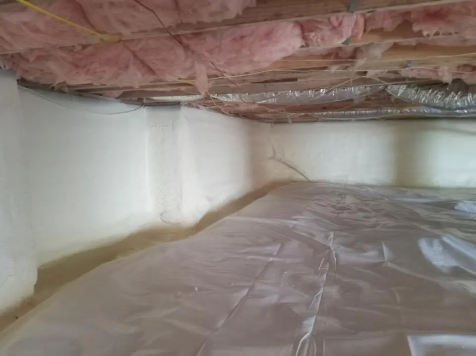 Crawl space encapsulation with closed-cell spray foam for Roof Waterproofing in Mount Vernon